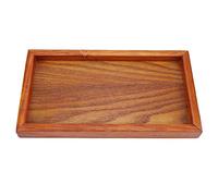 HAOHIZE Wooden Serving Tray, Coffee Table Tray Rectangle Dinner Tray Candle Tray Food Serving Trays Wood Serving Platters Wooden Tea Tray Bathroom Ottoman Tray Snacks Food Storage Dish Trays (22*12cm)