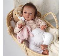 haojiaa Lifelike Reborn Dolls Girl 19 Inches Reborn Baby Doll Handmade Reborn Babies Soft Vinyl Body with Anatomically Correct She Looks and Feels Just like a Real-life Baby