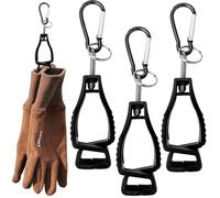 Haojiaho Glove Clips, 3pcs Glove Holder, Glove Clips For Work, Glove Holder Clip for Work Gloves, Glove Grabber Clip Holder, For Duty Belt, For Construction, Black