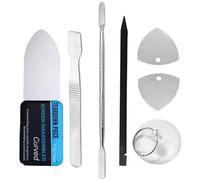 Haojiaho Mobile Cell Phone Repair Tools Kit 7 Pieces Antistatic Spudger Plastic & Metal Pry Opening Tool Set for Smartphone Laptop Electronics Repairing Hand Tool Black Stick Prying Tools