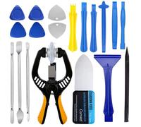 Haojiaho Mobile Phone Opening Tool, 19-Piece Mobile Phone Repair Tool Set, Metal Plastic Opening Tool, LCD Screen Opening Pliers, Suction Cup, Opening Tool Kit for Mobile Phone, Laptop, Tablet, iPhone