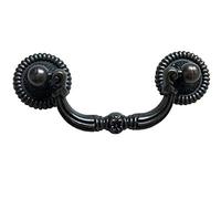 HAOJIazx 2 1/2" C-C Vintage Look Antique Black Bronze Bail Drawer Pull Drop Swing Handles Cabinet Knob Hardware 64 mm 2.5" Centers (NO.70)(Bail Pull- 2.5" (64 mm) Centers)