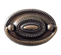 HAOJIazx 2-1/4" C-C Vintage Style Antique Bronze Bail Drawer Pull Drop Swing Oval Handles Cabinet Knob Hardware 57 mm 2.25" Centers (NO.263)