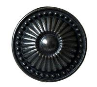 HAOJIazx 6.25" C-C Vintage Style Drawer Pull Antique Black Bronze Knob Cabinet Handle Dresser Pulls Kitchen Door Handles Hardware 160 mm Centers (NO.278)(Dia: 1.2" (30 mm))