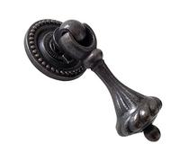 HAOJIazx Vintage Style Drop Pull Handles Dresser Knob Drawer Knobs Pulls Handle Cabinet Door Knobs Dark Antique Bronze (NO.32)