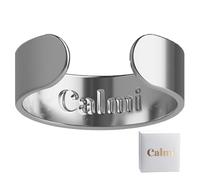 Haojieshun Calmi Ring - The Natural Menopause Solution, Adjustable Calmi Ring Women Magnetic Rings for Anxiety Reduction, Better Sleep, Improves Overall Wellness(Silver)