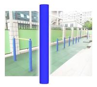 HAOJZE 1pcs Round Pole Padding for Basketball Hoops & Utility Poles - U-V Resistant Protective Pads for 4'' 5'' 6'' 8'' Dia Poles(Blue,114mm)