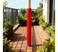 HAOJZE 1pcs U-V Resistant Basketball Pole Padding - Shock Absorbing Foam Wrap for Gym, Playground, and Basement(Red,9cm)
