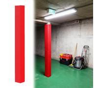 HAOJZE 1pcs Waterproof Basketball Pole Pad - 2"-12" Square Padded Wrap for and Protection in Garage, Basement,Sports Facilities(Red,9x9cm)