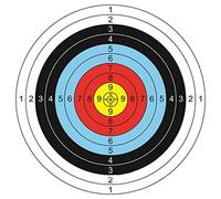 Haokaini 30pcs Target Paper Archery Shooting Paper Target Shooting Training Paper Crossbow Paper Target Faces Pro Targets Arrow Targets Shooting Paper 40x40cm