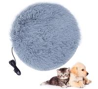 Haokaini Pet Heating Blanket Constant Heating Electric Heating Pad Mattress Plush Warm Heated Bed Mat With USB Cable for Small Dogs Cats Kittens Puppy 40cm