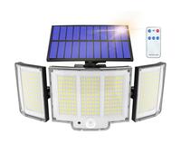 Haokiang 1 Pack 348LED Solar Lights Outdoor Garden Lights, 2000LM IP65 270° 3 Modes Solar Security Lights Outdoor Motion Sensor Outdoors Wall Lights Solar Wall Light Outdoors Motion Sensor Light