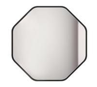 HAOKKV Octagonal Mirror Aluminum Alloy Frame Bathroom Mirror Modern Style Diamond Wall Decoration Dressing Mirror For Bedroom, Bathroom, Toilet(Black,60cm/23.62in)