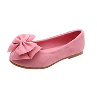 HAOLEI Baby Girls Slip on Shoes Party Mary Jane School Wearing Princess Shoes with Bowknot Toddler Girls Wedding Dress Flats with Bow for 1-6 Years