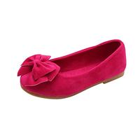 HAOLEI Baby Girls Slip on Shoes Party Mary Jane School Wearing Princess Shoes with Bowknot Toddler Girls Wedding Dress Flats with Bow for 1-6 Years
