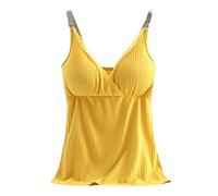 HAOLEI Camisole Tops for Women Built in Bra Lace V Neck Vest Tops Solid Breastfeeding Pregnant Nursing Top Cami Shirts Casual Loose Spaghetti Straps Blouses Tunics Tank Tops Summer Sleeveless T-Shirt