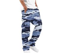 HAOLEI Camouflage Cargo Trousers for Men UK Clearance,Mens Work Trousers with Pockets Casual Smart Tactical Combat Trousers Stretch Walking Trousers Outdoor Pants Work Utility & Safety Trousers
