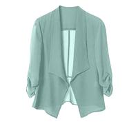 HAOLEI Chiffon Kimono Cardigans for Women Lightweight Summer Sheer Shrug Top Long Sleeve Open Front Swim Beach Cover up Beachwear Wrap Bolero Cardigan for Evening Dress Green