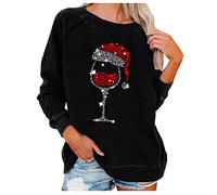 HAOLEI Christmas Jumper Women UK Clearance,Funny Elf Tree Ladies Xmas Jumpers Graphic Novelty Santa Jumper Snowman Shirts Crew Neck Pullover Sweater Tops Blouse Baggy Ugly Xmas Sweatshirts