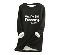 HAOLEI Fleece Lined Jumper Ladies UK Spring Deals 2024,Winter Warm Christmas Sweatshirt Ladies Vintage Argyle Print Plush Sweater Pullover Sweater Casual Thick Velvet Fleece Tops Plus Size 8-22