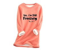 HAOLEI Fleece Lined Jumper Ladies UK Spring Deals 2024,Winter Warm Christmas Sweatshirt Ladies Vintage Argyle Print Plush Sweater Pullover Sweater Casual Thick Velvet Fleece Tops Plus Size 8-22