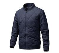 HAOLEI Men Quilted Jacket Deals of The Day Puffer Jackets Lightweight Quilted Padded Winter Warm Jackets Stand-collar Casual Coats Packable Puffer Jacket Transitional Padded Down Jacket