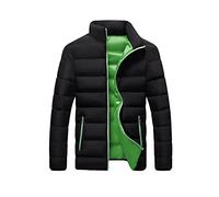 HAOLEI Mens Coats and Jackets Winter Sale Clearance,Lightweight Down Puffer Jacket Stand Collar Bubble Coat Slim Fit Casual Solid Jacket Warm Windbreaker Outwear Coats for Men UK Size 10-22