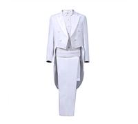 HAOLEI Mens Tuxedo Suits UK Clearance Slim Fit Formal Magic Show Costume Tailcoat Jacket Cosplay Fancy Dress Jacket Prince Party Tux Embroidery Blazer Coats