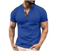 HAOLEI Polos Shirts for Men Adult UK Clearance Waffle Plain Lightweight Golf Casual Collared Tops Breathable Work Shirts Summer Patchwork Short Sleeve T Shirts Buttons Basic Tees
