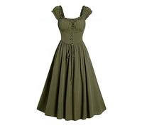 HAOLEI Renaissance Dress: Women's Vintage Medieval Chemise & Cottagecore Gothic Punk Halloween Costume