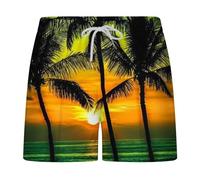 HAOLEI Sports Shorts Men UK Clearance, Mens Running Shorts with Pockets Summer Hawaiian Shorts Elasticated Waist Lightweight Breathable Outdoor Workout Beach Shorts with Drawstring