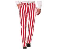 HAOLEI Striped Suit Trousers Men Regular Fit Stretch Fromal Pants UK Sale Clearance Solid Colors Casual Smart Trousers Straight Leg Business Work Office Flat-Front Chino Trousers Dress Pants Leggings