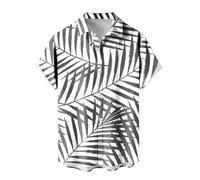 HAOLEI Summer Shirts for Men UK Clearance Short Sleeved Shirts for Men Loose Fit Holiday Shirts Button Down Casual Beach Hawaiian Shirt Floral Printed Shirt Tops S-5XL