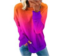 HAOLEI Sweatshirt for Women UK Sale Half Zip Color Block Long Sleeve Tops Longline Tunic Shirts Casual Loose Pullover Oversized Tee Shirt Baggy Basic Pullover Geometric Print Sportswear
