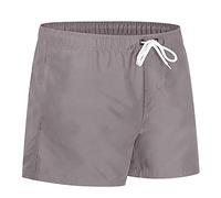 HAOLEI Swimming Shorts Men UK Clearance Swim Trunks Elasticated Waist Quick Dry Beach Shorts Lounge Bathing Shorts Surfing Board Shorts Casual Running Gym Shorts with Pockets Gray