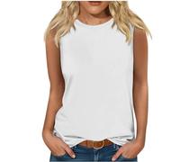 HAOLEI Tank Tops Women,Plain Vest Tops Ladies UK Clearance Summer Gym Sleeveless Shirts Crew Neck Loose Fit Sports Runing Tunic Tops Camisoles Blouses 2024 Trendy Basic Tee Cami Tops Tanks