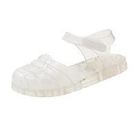 HAOLEI Toddler Girls Jelly Sandals Glitter Close Toe Flat Beach Summer Shoes Mary Jane Dress Princess Shoes Water Anti Slip Shoes for Little Kids UK Child 2-6 Years