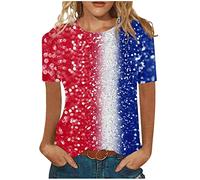 HAOLEI Union Jack T Shirt Women UK Clearance,Ladies Union Jack Tops Crewneck Short Sleeve Blouse Slim Fit Union Jack Flags Printed Casual Graphic Tee Sunflower Summer Tops Size 8-16