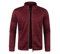 HAOLEI Varsity Jackets for Men UK,Men's Sports Jacket Full Zip Lapel Collar Casual Lightweight Bomber Noos Jacket Coat Clearance Plain Sportwear Baseball Sweat Tops with Pockets Size 10-20