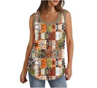 HAOLEI Vest Tops Women uk Sale, Tank Top for Ladies Cotton Summer Sports Longline Vest Top Gym Clothing Sleeveless Tshirt Ribbed Loose Fit Oversized Solid Plain Cami Camisole Tops Plus Size 8-22