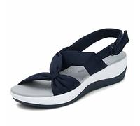 HAOLEI Walking Sandals for Women UK Clearance,Comfortable Wide Fit Wedge Cushion Sandals Arch Support Ladies Summer Low Heel Flatform Sandals Sports & Outdoor Sandalias Mujer Orthopedic Sandals