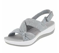 HAOLEI Walking Sandals for Women UK Clearance,Comfortable Wide Fit Wedge Cushion Sandals Arch Support Ladies Summer Low Heel Flatform Sandals Sports & Outdoor Sandalias Mujer Orthopedic Sandals