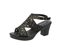HAOLEI Women Diamond Sandals Sequin Pointed Toe Kitten High Heel Latin Ballroom Dance Shoes Glitter Rhinestones Salsa Latin Dancing Heels