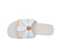 HAOLEI Women's Sandals & Slides with Sunflower,Flat Sandals Ladies Square Toe Holiday Summer Flower Print Sandal Casual Open Toe Sliders Backless Slip On Slippers Casual Beach Pool Shoes UK