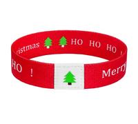 haolry Christmas Bracelet for Women Men Stretch Wristbands for Christmas Party Stocking Stuffers Christmas Gifts Accessories Jewelry Party Supplies, One Size, Polyester, no gemstone