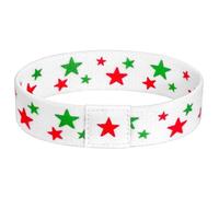haolry Colored Wristbands Bracelet for Women Men Stretch Bracelet Green Red Stars Wristbands Christmas Wristbands for Party Wedding Festival Accessories Jewelry for Gifts, One Size, Polyester, no
