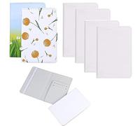 4 Pieces DIY Sublimation Passport Holder Covers, PU Leather Blank Heat Transfer Travel Passport Book Holder Wallet Cover for Passport, Business Cards, Credit Cards, Boarding Passes, Black, Travel