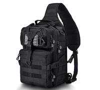 HAOMUK Tactical Sling Bag Pack Military Rover Shoulder Sling Backpack EDC Molle Assault Range Bag Everyday Out Carry Diaper Bag Carry Bag Small