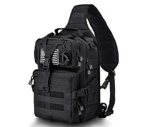 HAOMUK Tactical Sling Bag Pack Military Rover Shoulder Sling Backpack EDC Molle Assault Range Bag Everyday Out Carry Diaper Bag Carry Bag Small