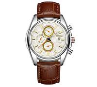 Haonb Men's Watches Fully Automatic Mechanical Watch Luminous Waterproof with Calendar Function Watch,B